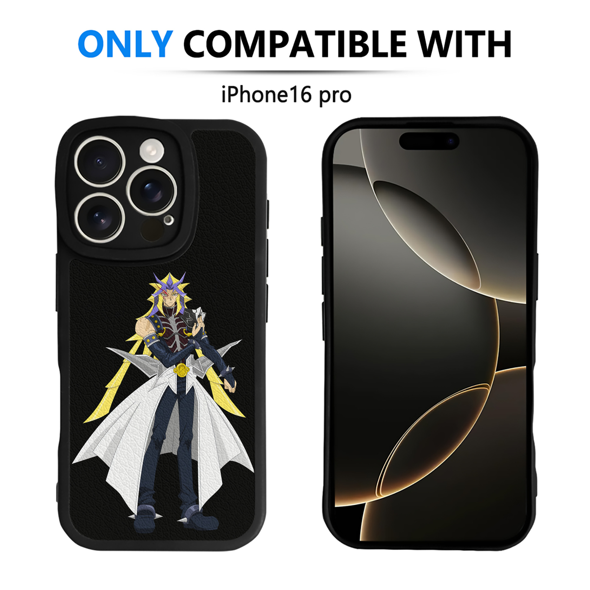 遊☆戯☆王 Yu-Gi-Oh! 【iPhone 16シリーズ対応】シリコンスマホケース（レザー調） 材質：シリコン